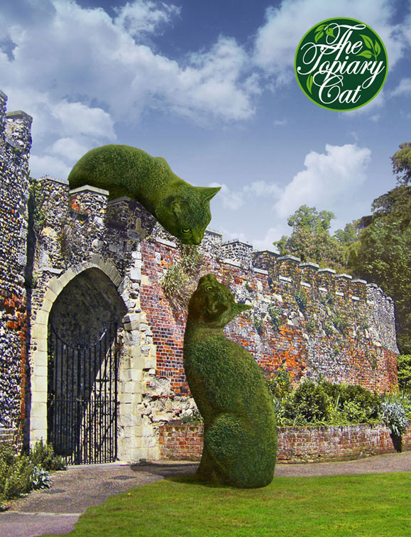 topiary cats meeting